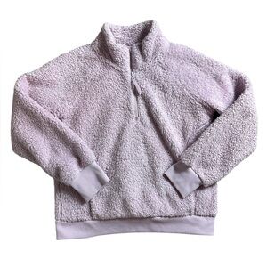 Athleta Girl Sherpa 1/4 zip Pullover